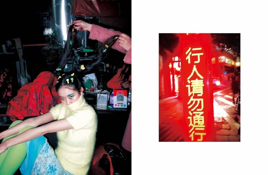 黑白模特