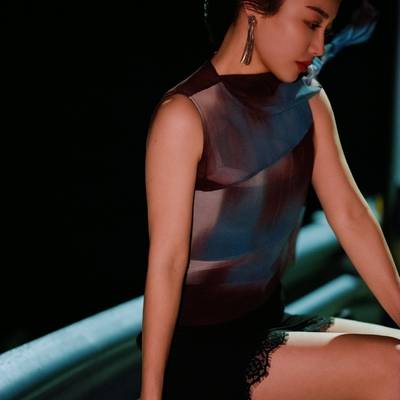 夜景模特
