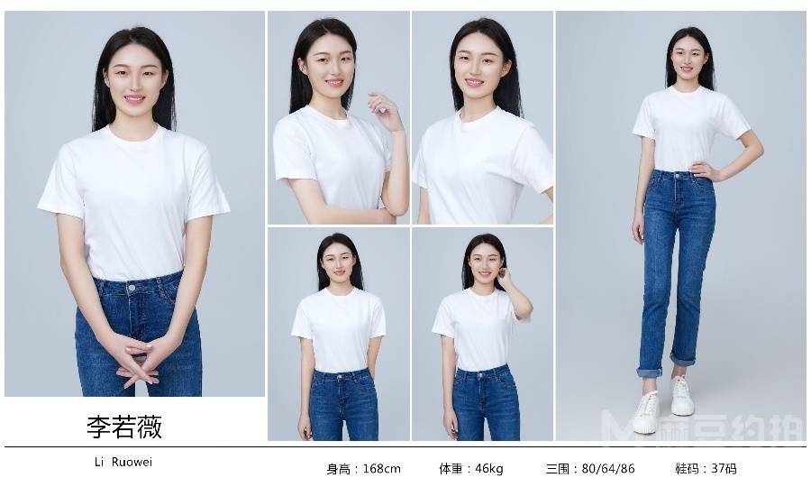 黑白模特