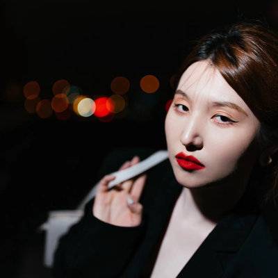 黑白模特