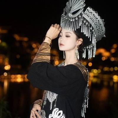夜景模特