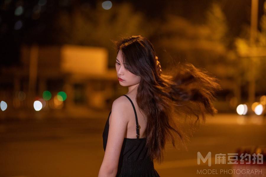 夜景模特