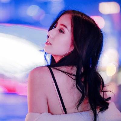 夜景模特