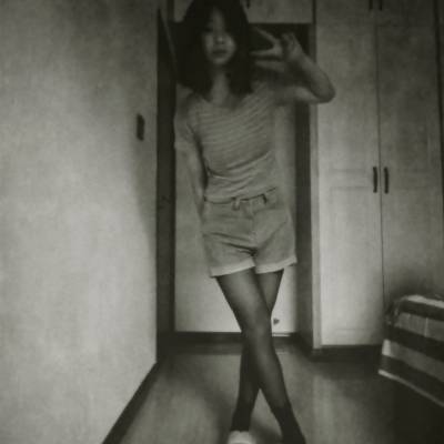 黑白模特