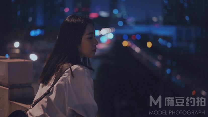 夜景模特