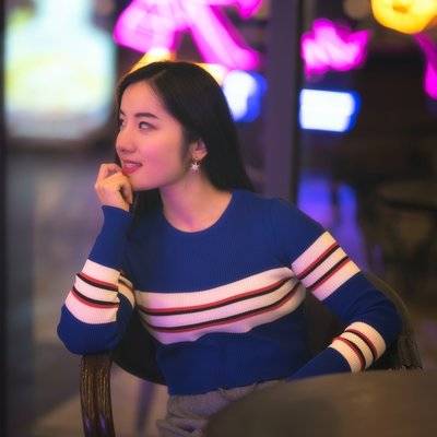 夜景模特