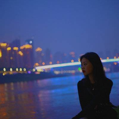夜景模特