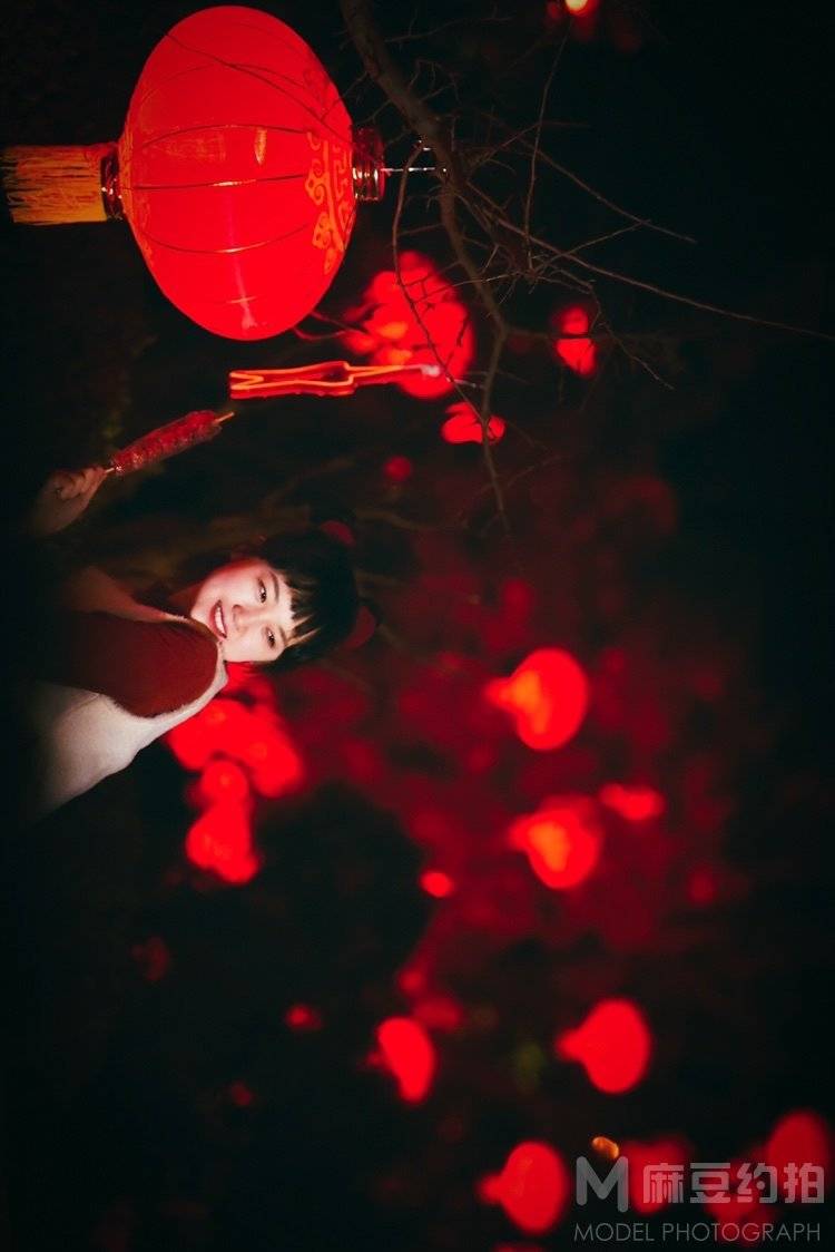 夜景模特