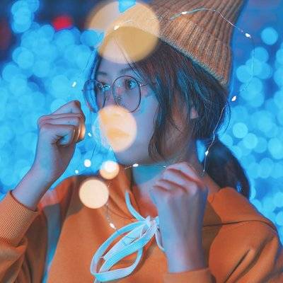 夜景模特