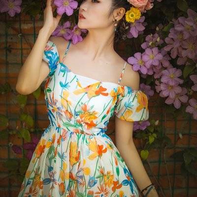 黑白模特