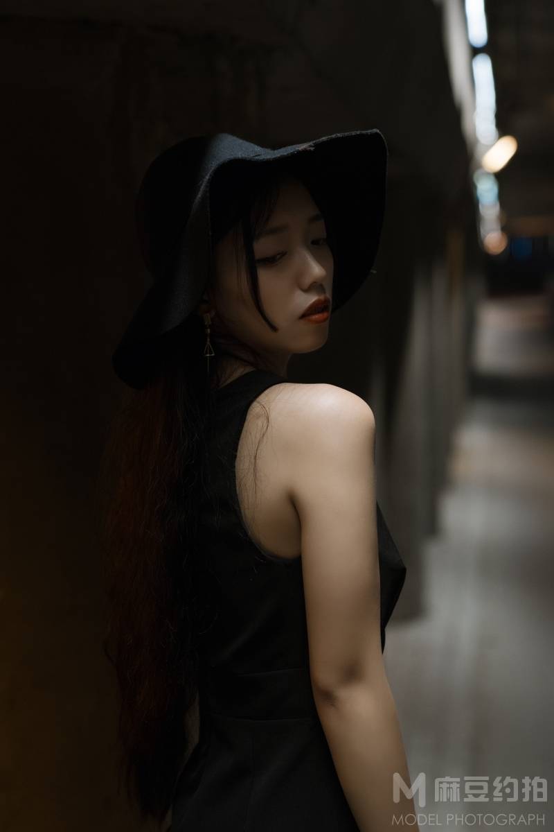 夜景模特