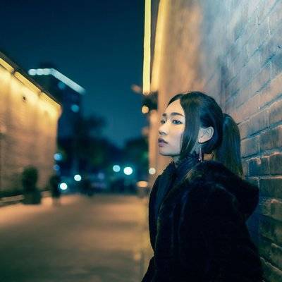 夜景模特
