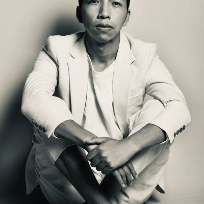 黑白模特