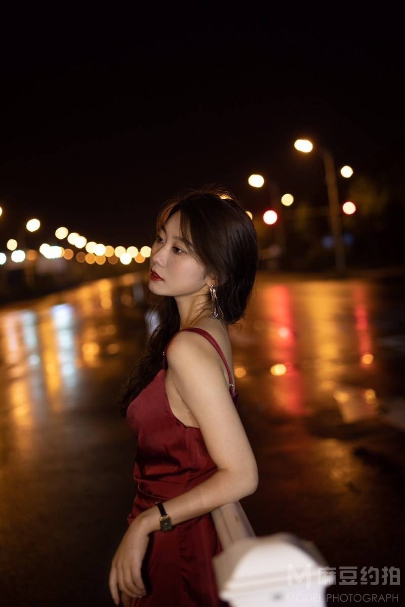夜景模特