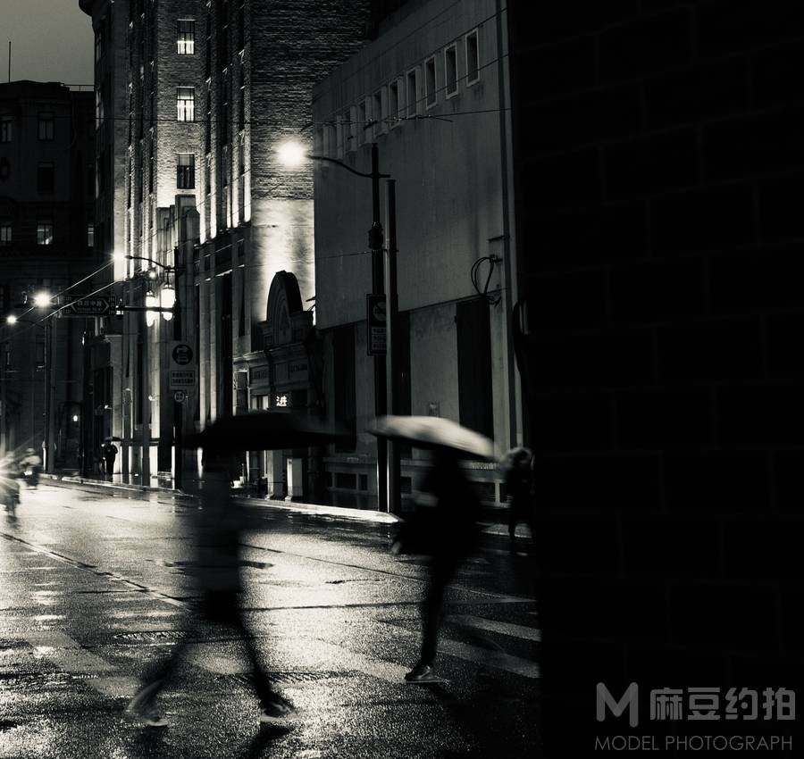 夜景模特