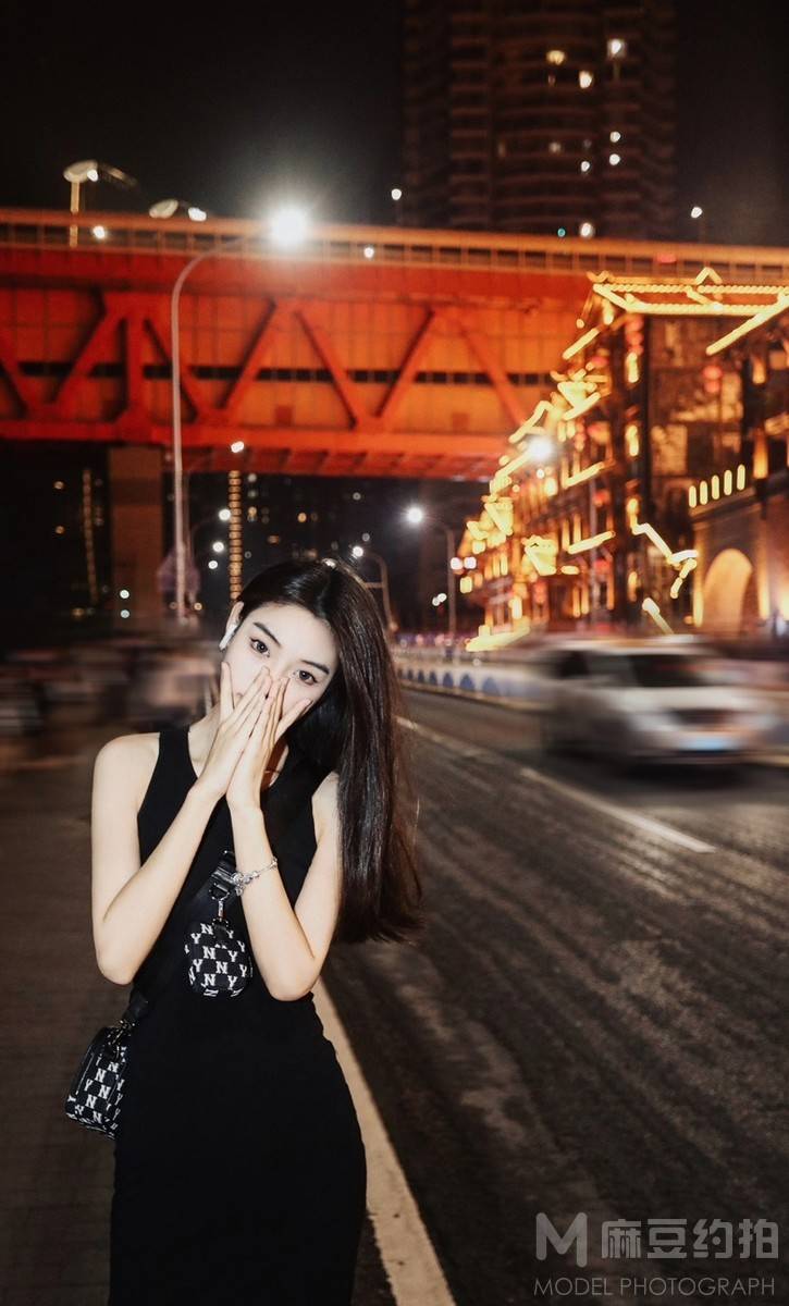 夜景模特