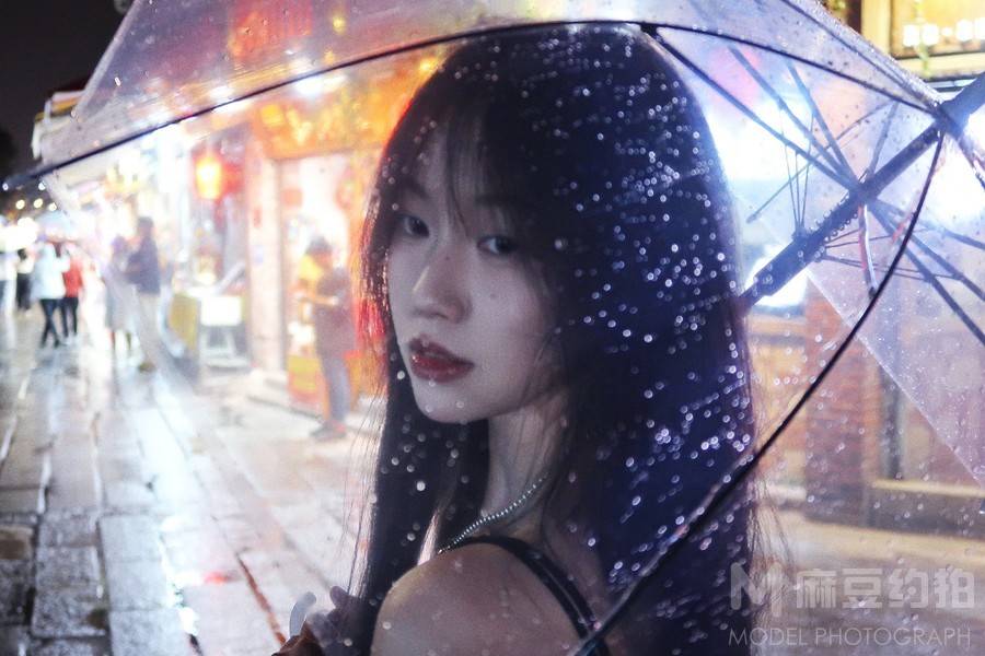夜景模特