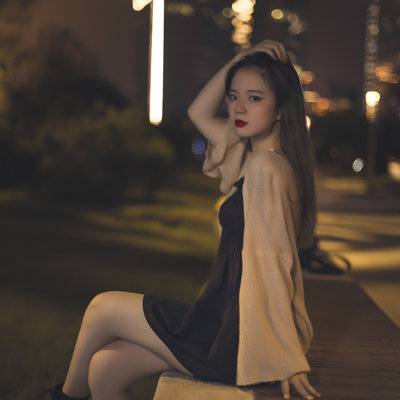 夜景模特
