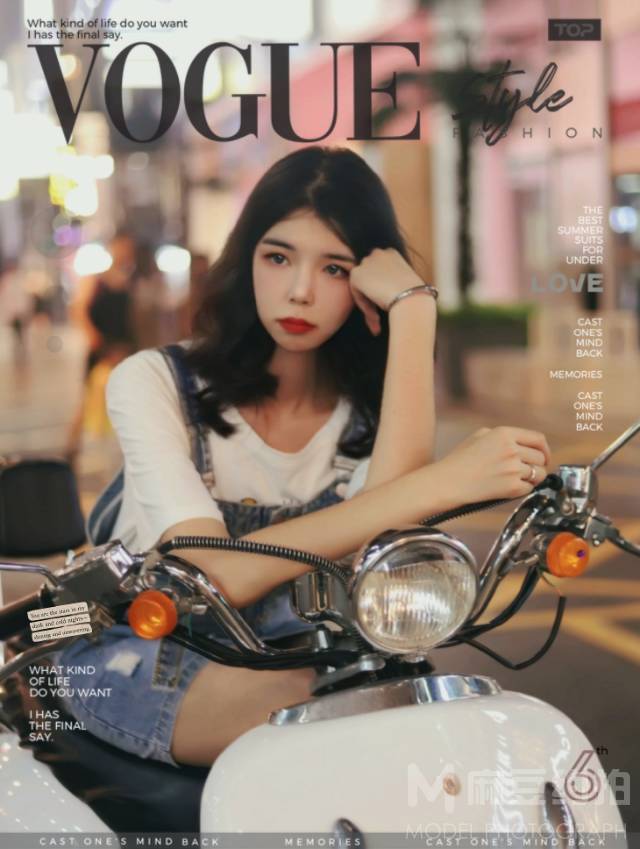 夜景模特