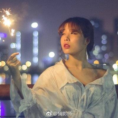夜景模特