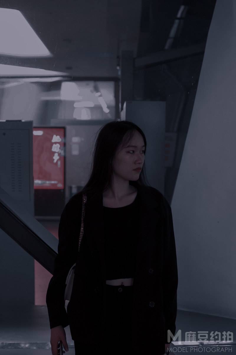 夜景模特