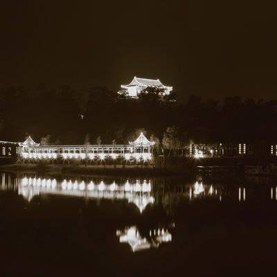 夜景模特