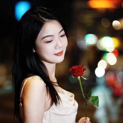 夜景模特