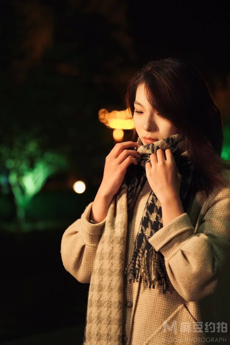 夜景模特