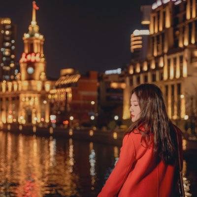 夜景模特