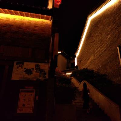 夜景模特