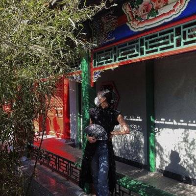 黑白模特