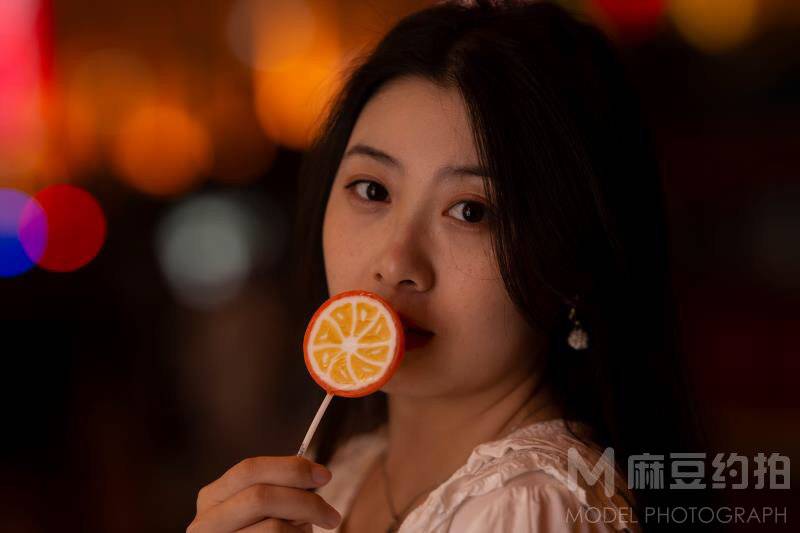 夜景模特