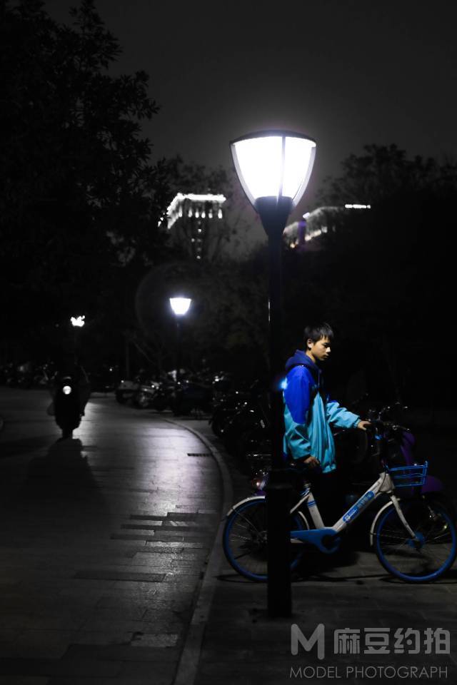 夜景模特