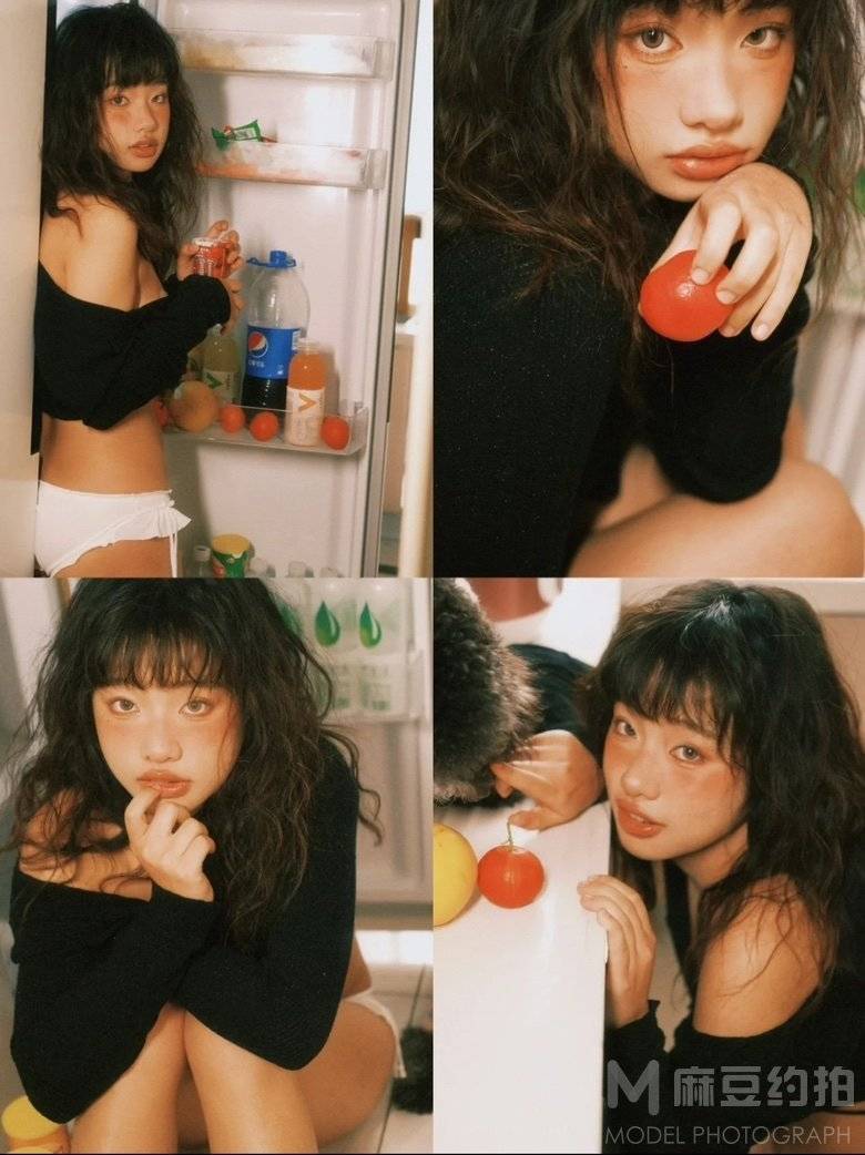 黑白模特