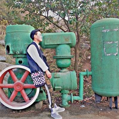 黑白模特
