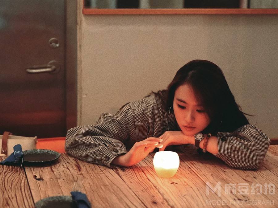 夜景模特