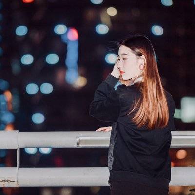 夜景模特