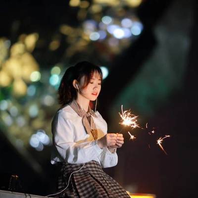 夜景模特
