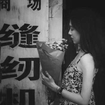 黑白模特