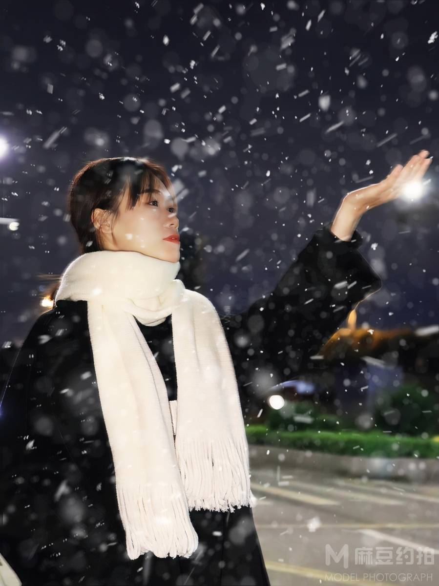 夜景模特