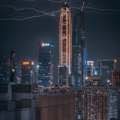 夜景模特