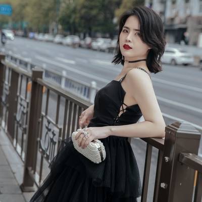 黑白模特