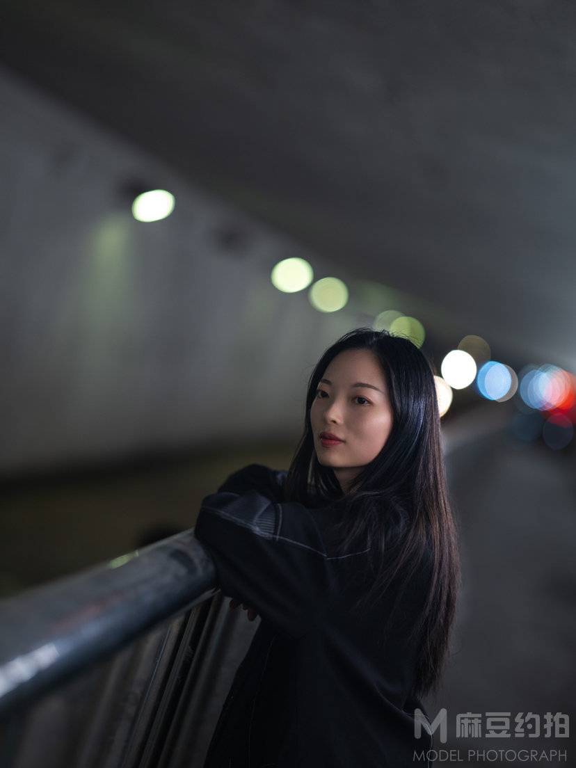 夜景模特