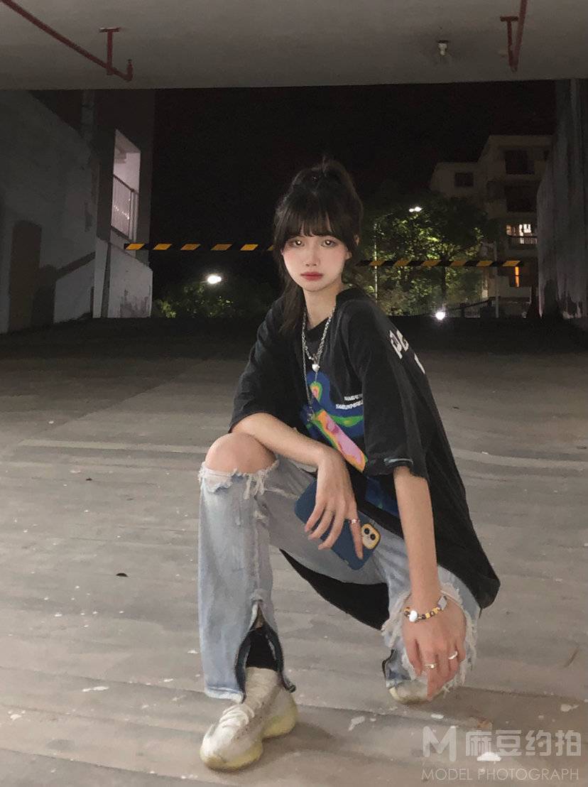 夜景模特