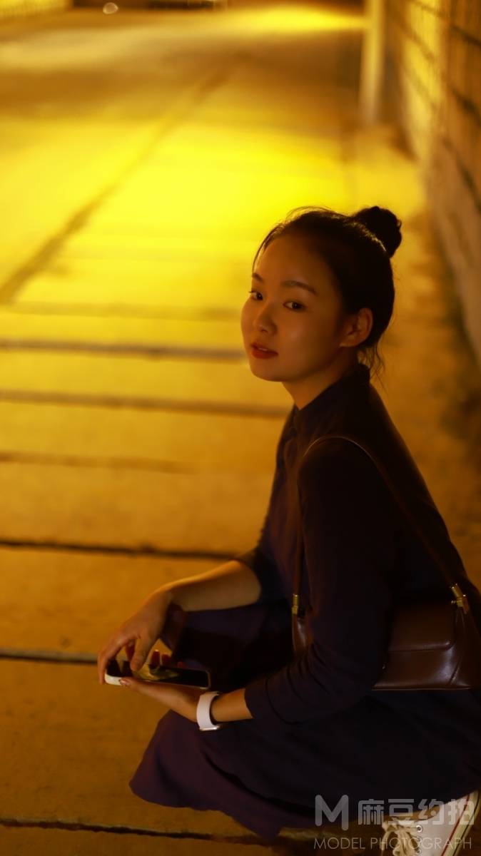 夜景模特
