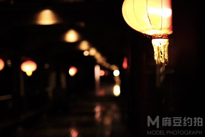 夜景模特