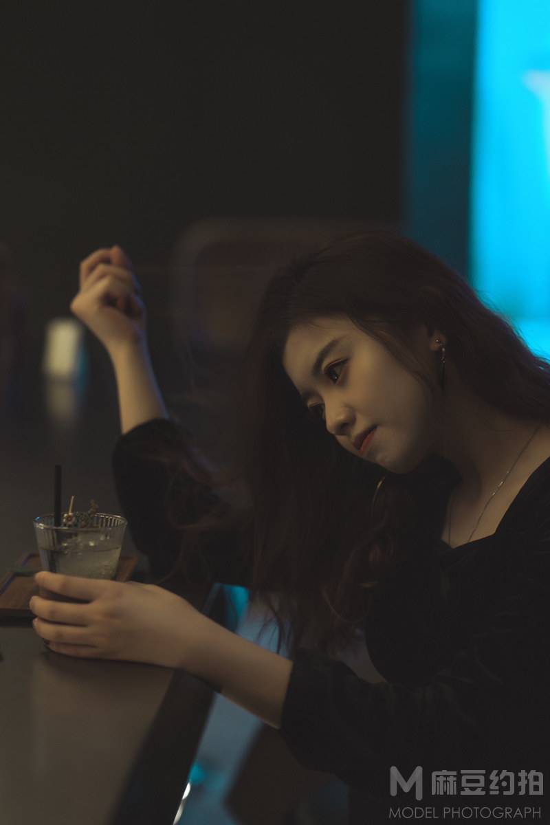 夜景模特