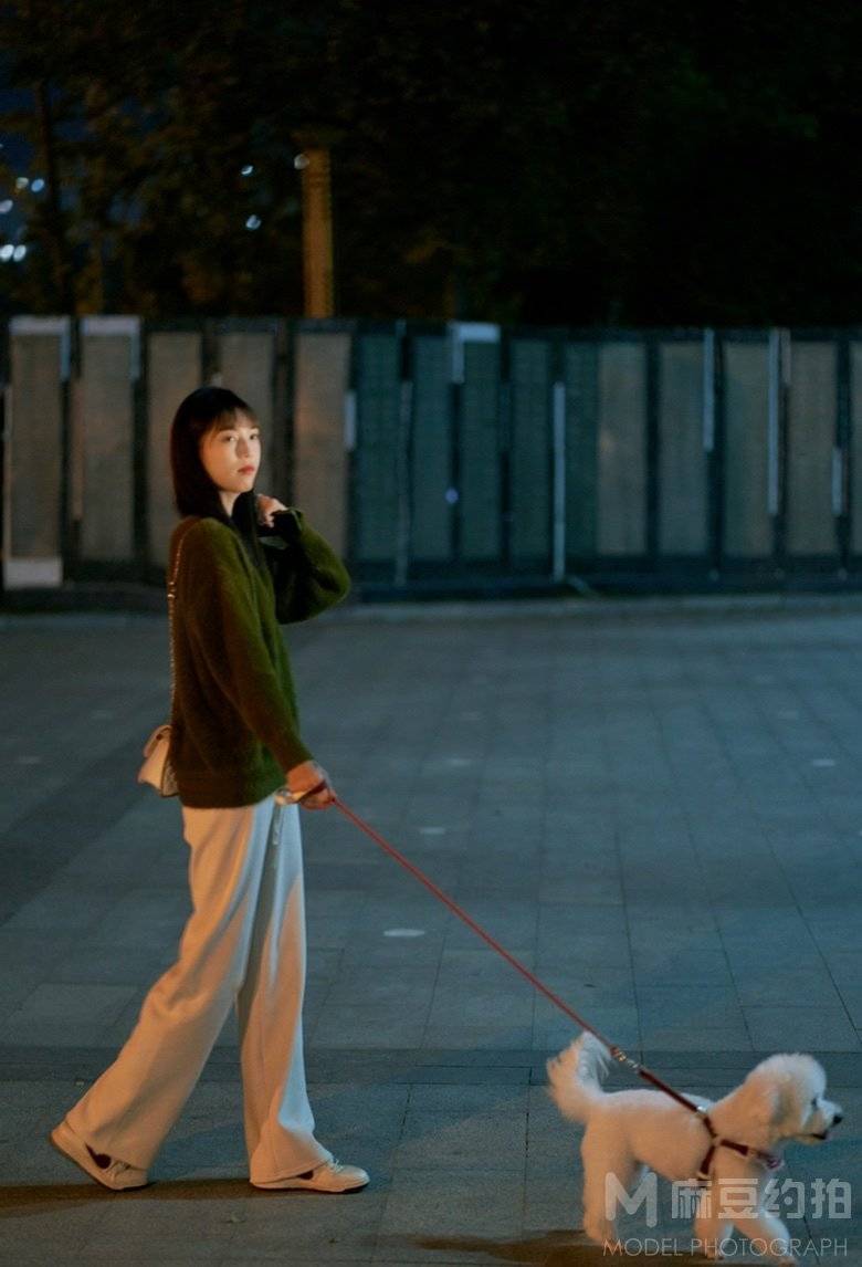 夜景模特