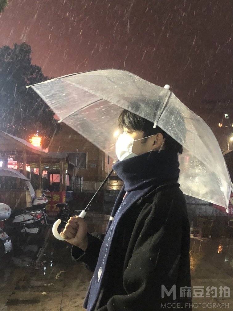 夜景模特