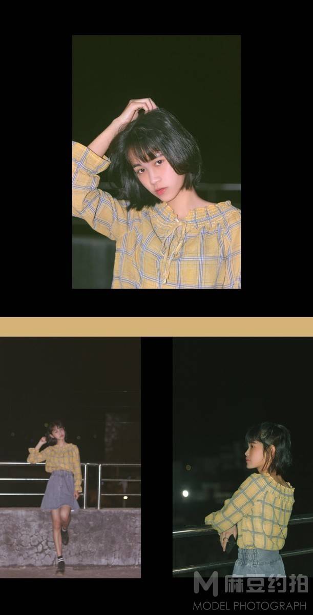 夜景模特